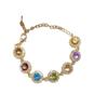 Sea Crystal Zirconia Water Drop Bracelet: Light Luxury Cool Style Jewelry for Women