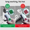 3-Port USB+Type-C Home & Travel Charger, EU/UK Standard, 5V/2.4A