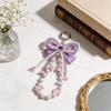 Elegant Pvc Butterfly Bow Pearl Phone Lanyard For Women And Men