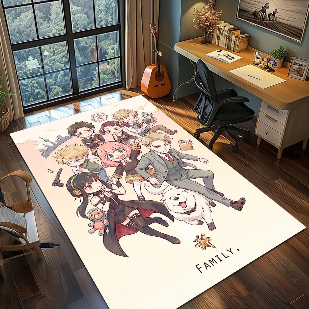 SPY×FAMILY Carpet Floor Mat Washable Non Slip Large Area Home Room Decor Gamer Bedroom YUN6512
