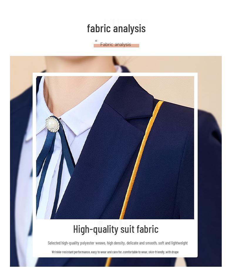 Spring 2024 Women's Professional Suit: Elegant Work Uniform for Jewelry Stores & Beauty Salons