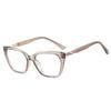 Unisex Anti-blue Light Reading Glasses TR90 Spring Hinge Gradient Retro Ultra-light Large Square Frame Eyewear
