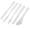 5-Piece Student Art Scraper Set - Plastic Handle Palette Knives for Oil, Gouache, and Acrylic Painting