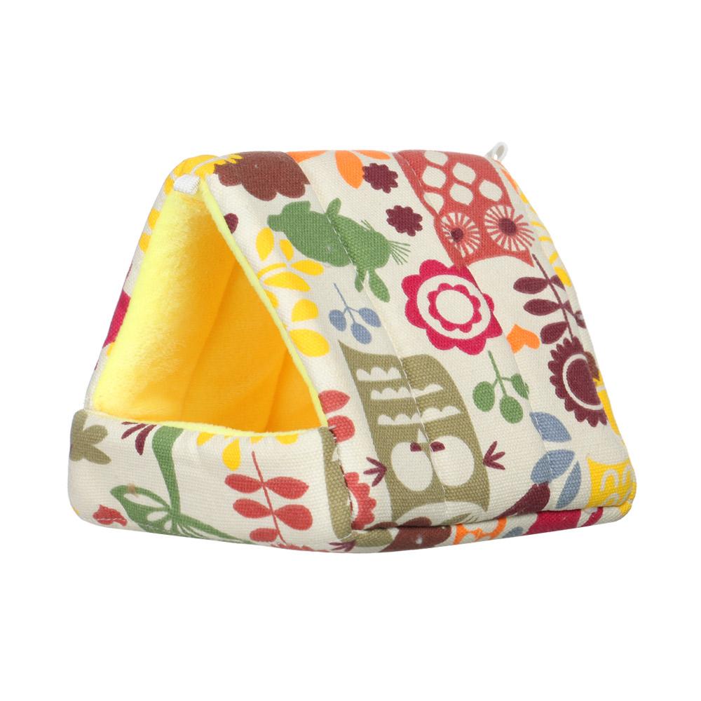Small Hamster House Guinea Pig Nest Warm Mat Nest Small Animal Sleeping Bed Soft Plush Hamster House Cave Pets Supplies