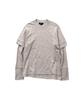 999Hyumeoniti Double Layered Long Sleeve Tee (Taupe)