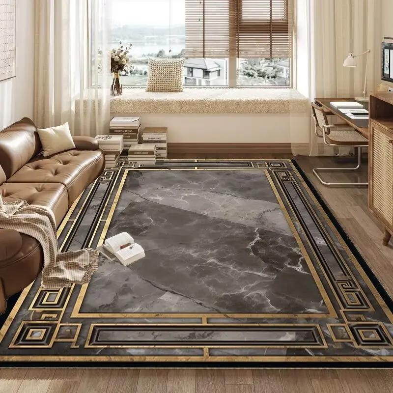

Retro Chinese Style CARPET FOR LIVE ROOM Non-slip Bedroom Soft Large Rug Hall Decoration Washable Floor Mats Customizable 60*90cm