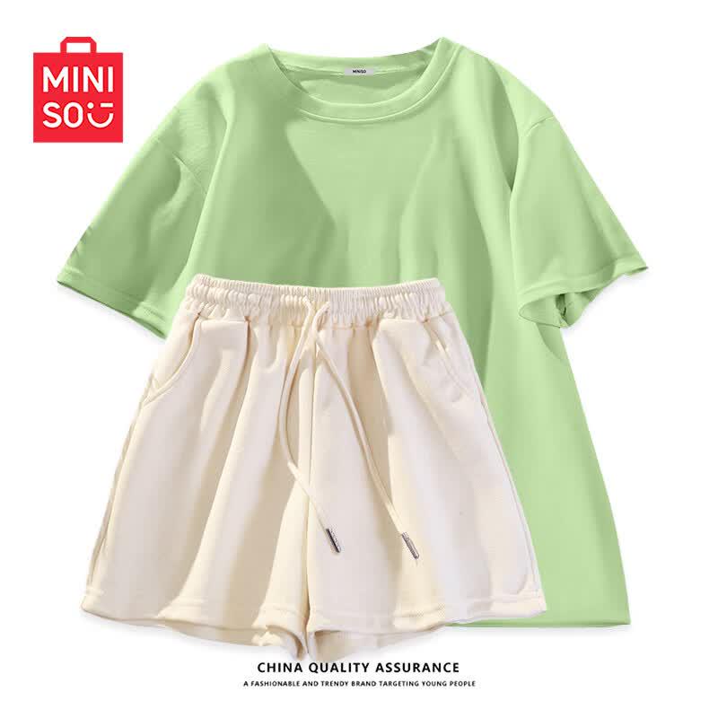 MINISO Women's Summer Cotton Short Set