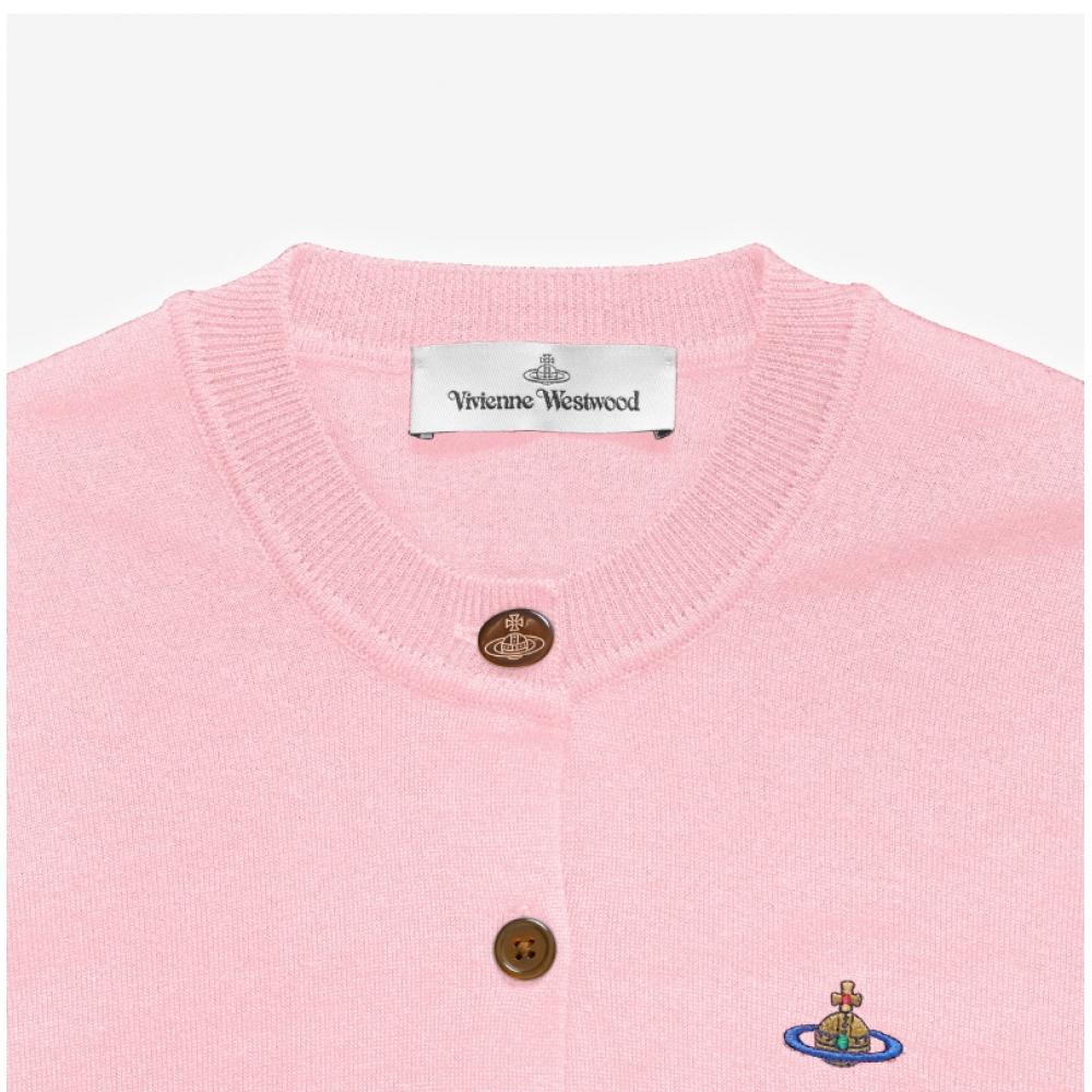 Vivienne WeStwood Bear Orb Logo Wool Silk Women S Cardigan 1803002p Y001a G401