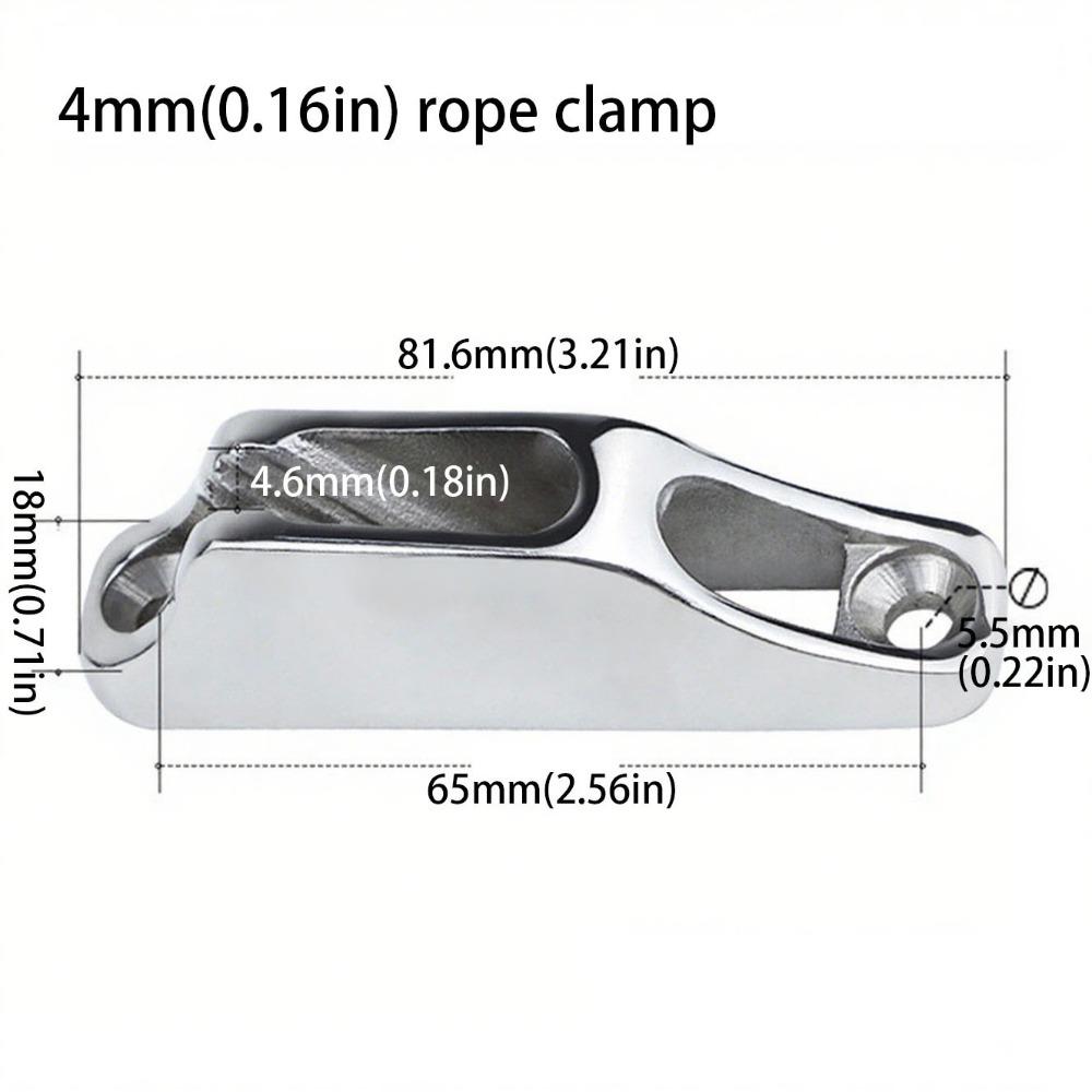 Mirror Polish Clam Cleat 316 Stainless Steel Marine Stainless Steel Cleat Boat Mooring Cleat Kayak