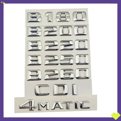 Mercedes Benz B180 B200 B220 B250 B260 W246 W245 CDI Otomatik Aksesuarları İçin 3D Araba Arka Bagaj Harfleri Amblemi Logo Rozet Çıkartmaları