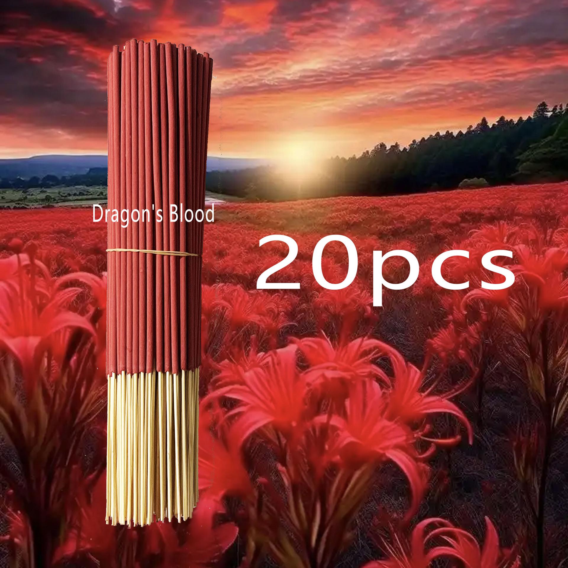 Dragon Blood Flower Bamboo Stick Incense - Indoor Offering and Worship Incense Sticks