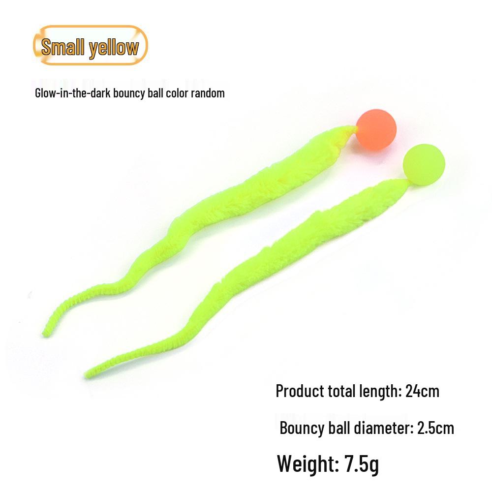 New Cross-Border Cat Teaser: Elastic Caterpillar Ball Plush Toy