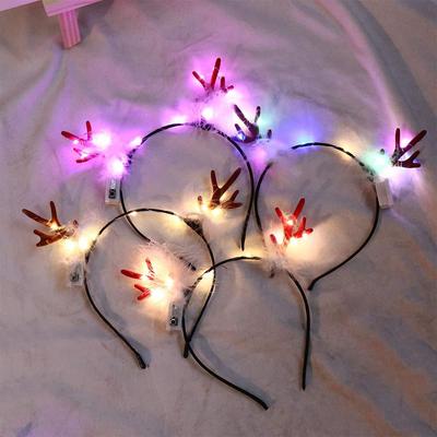 Cute Party Funny  Cosplay Vocal Concert Korean Style Hairbands Elk Antler Christmas Headbands Women Hair Hoops