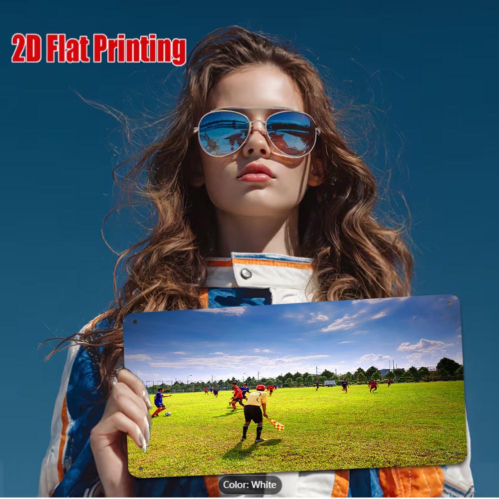 

HD Metal Tin Sign Soccer Match Referee Scene Sports Wall Decor 15x30cm(5.9x7.8inch)