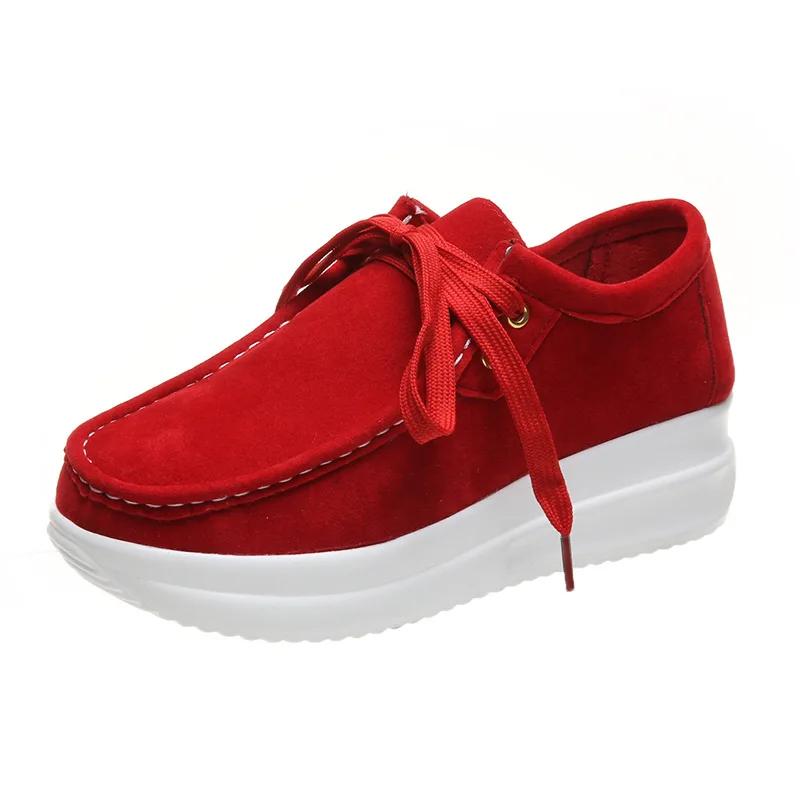 Fashion Autumn Sneakers Women Running Shoes Outdoor Breathable Light Lace-up Shoes Woman Thick Bottom Casual Shoe Large Size 35~43