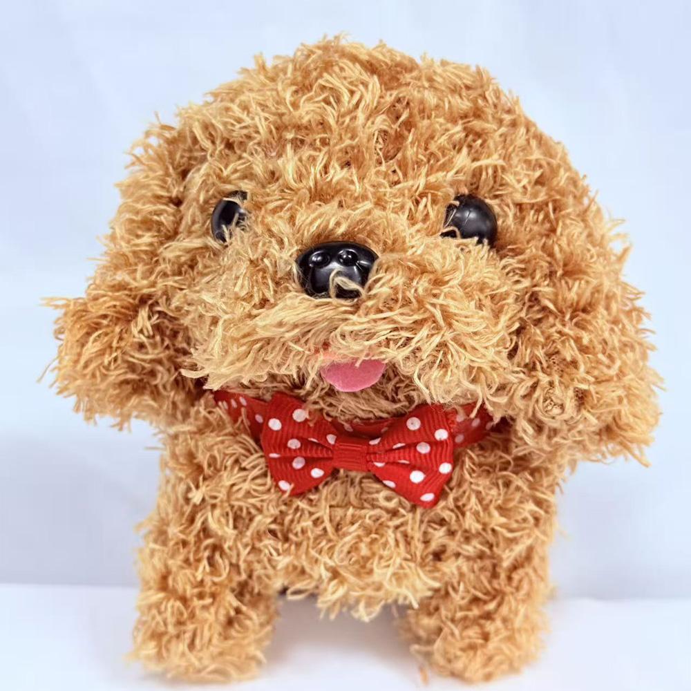 New Hot Cute Plush Robot Puppy Interactive Walking Simulated Puppy Barking Tail Wagging Puppy Plush Toy Chilren(WithBatteryout )