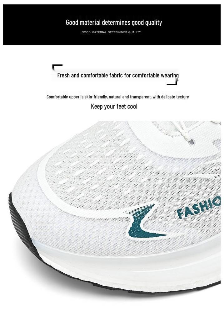 2024 Men's Flyknit Air Cushion Running Shoes with Rotating Buckle - Breathable Ice Silk Mesh for All Seasons