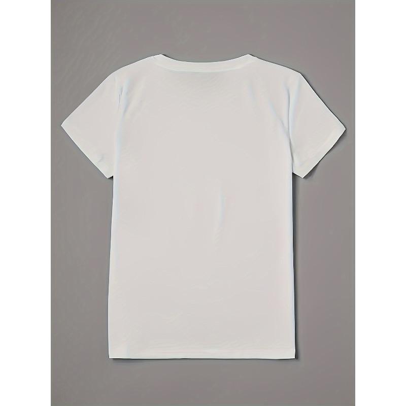 Europeisk storlek Plus Size - T-shirt med ett färgglatt fågel- och blomstermönster för kvinnor - Avslappnad, Lös passform, Korta ärmar, Rund hals