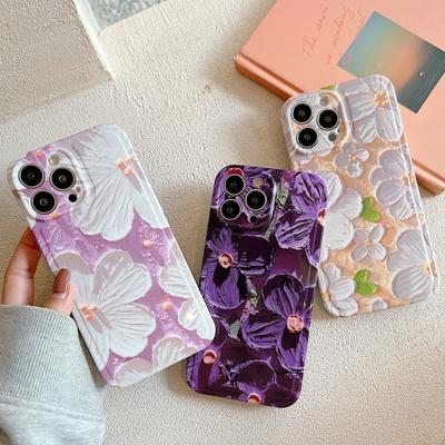 2023 Νέο κάλυμμα λουλουδιών για iPhone 11 13 12 14 Promax Pro Max Imd Silicone Soft Protector Cute Cartoon Ins Phone Case Fundas