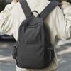 Solid Color Retro Versatile Simple Travel Schoolbag Female College Student Junior High School Student Backpack