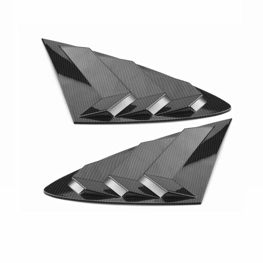 

For Hyundai Sonata 2020-2023 Rear Side Vent Window Quarter Louver Cover Carbon Fiber