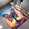 Colorful Butterfly Tree Art Carpet for Living Room – Vibrant Design Decor Suitable for Use As an Anti-slip for Living Room Bedroom Sofas