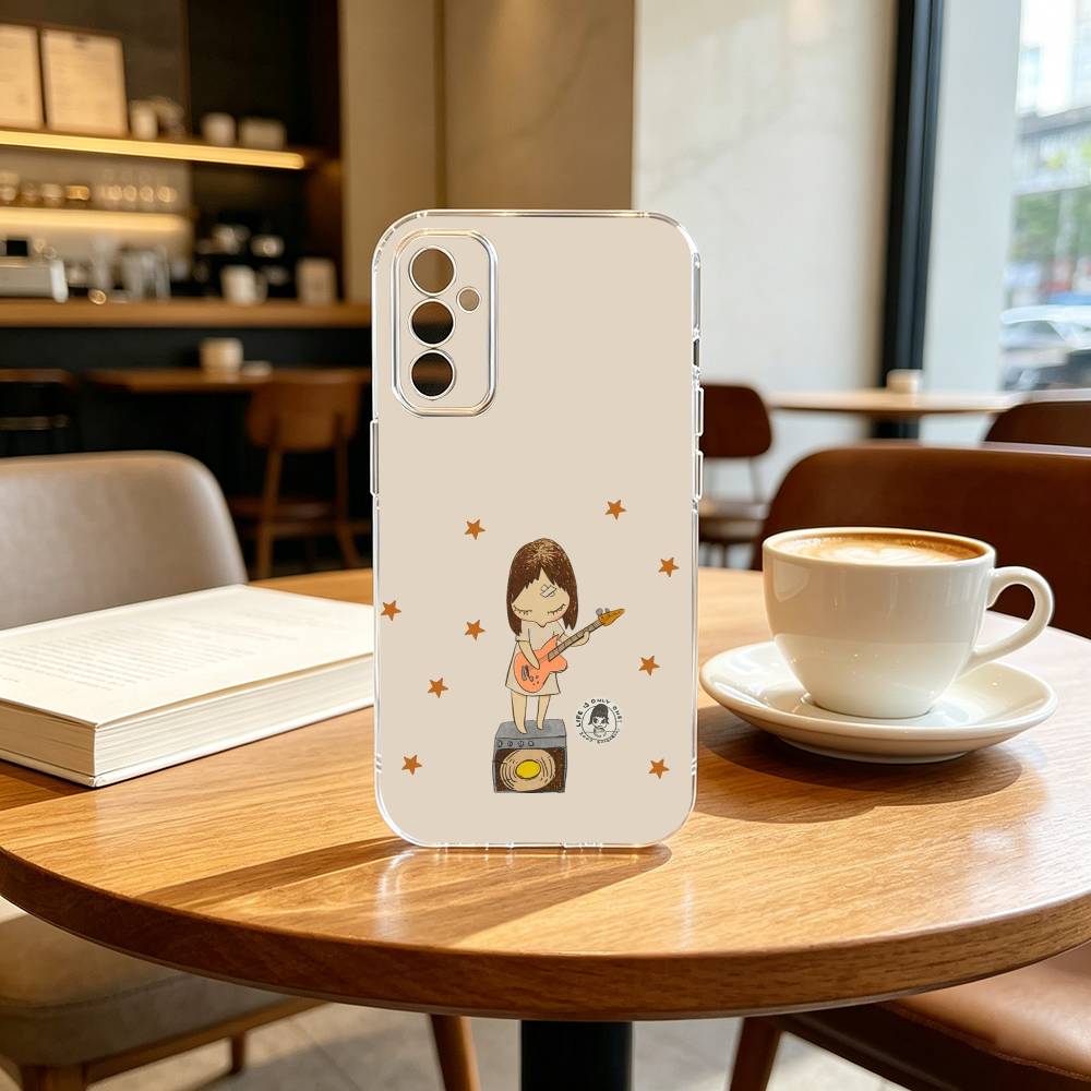 Cute Y-Yoshitomo N-Nara Phone Case For SamsungA10,12,20,21S,30,31,40,50,51,52,70,71 Transparent Cover Samsung a31