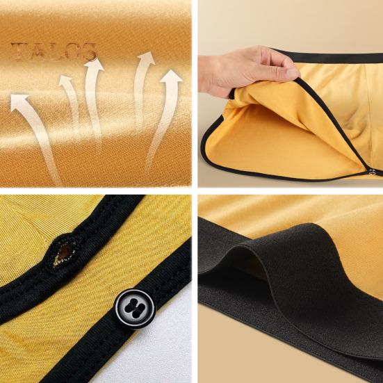 Pantalones cortos para hombre, ropa interior con forro triangular, cintura elástica, diseño de doble capa, pantalones 3 en 1, calzoncillos, culottes, calzoncillos tipo bóxer