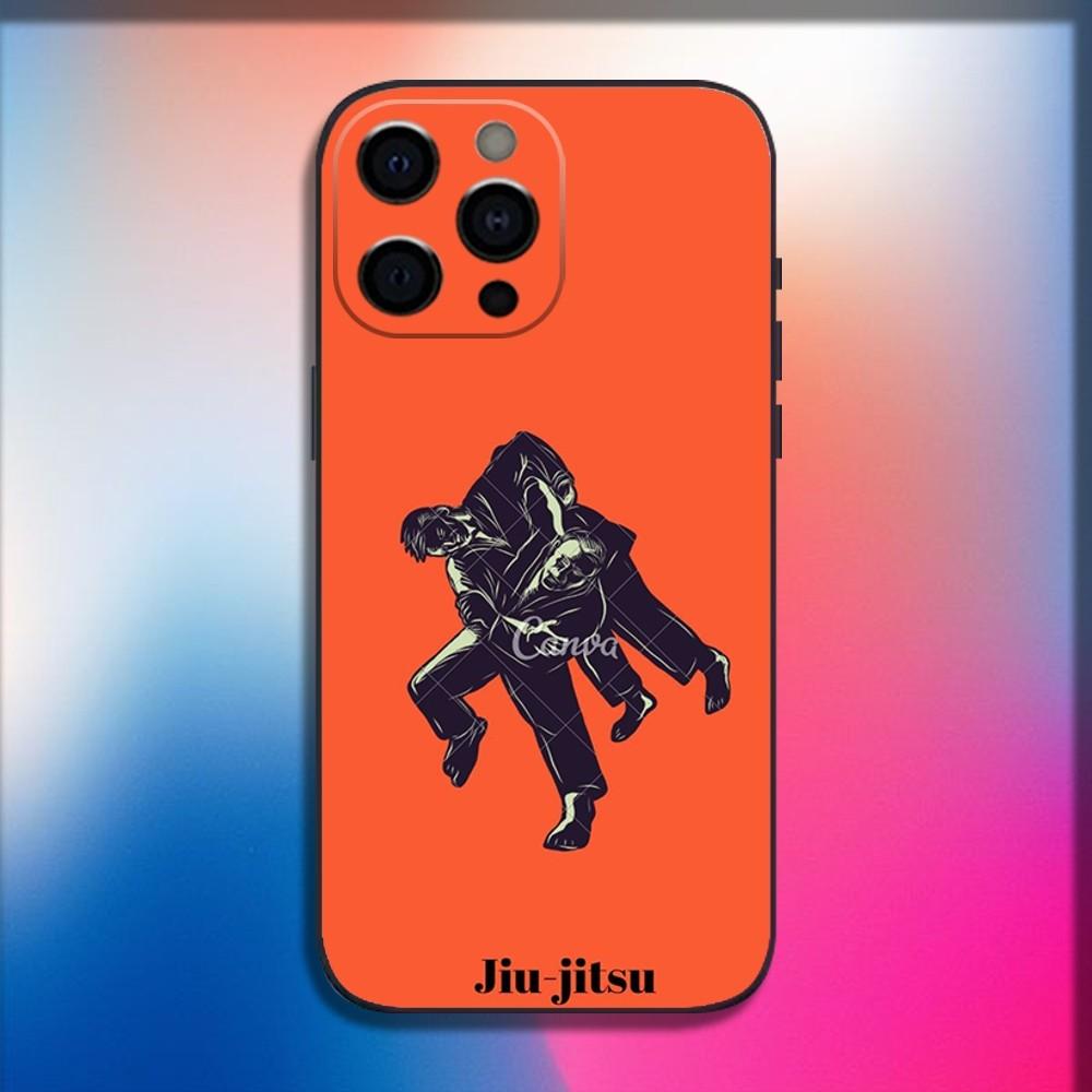 Japan Cool Jujitsu Judo Phone Case For iPhone 16,15,14,13,12,11,Pro,X,XS,Max,XR,Plus,Mini Soft Black Cover