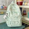 Schoolbag Korean version ins cartoon backpack women's 1011 summer new niche cute graffiti casual lightweight travel backpack
