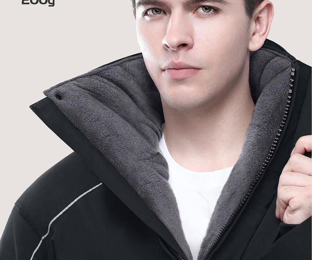 Bemei Fleecegefütterte Wasserdichte Elektrofahrrad-Windjacke - Winterwarm, Winddicht, Verdickt, Doppelseitig.