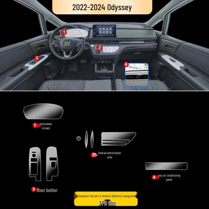 Honda Elysion Odyssey Console Screen Protector: Interior Decorative Film