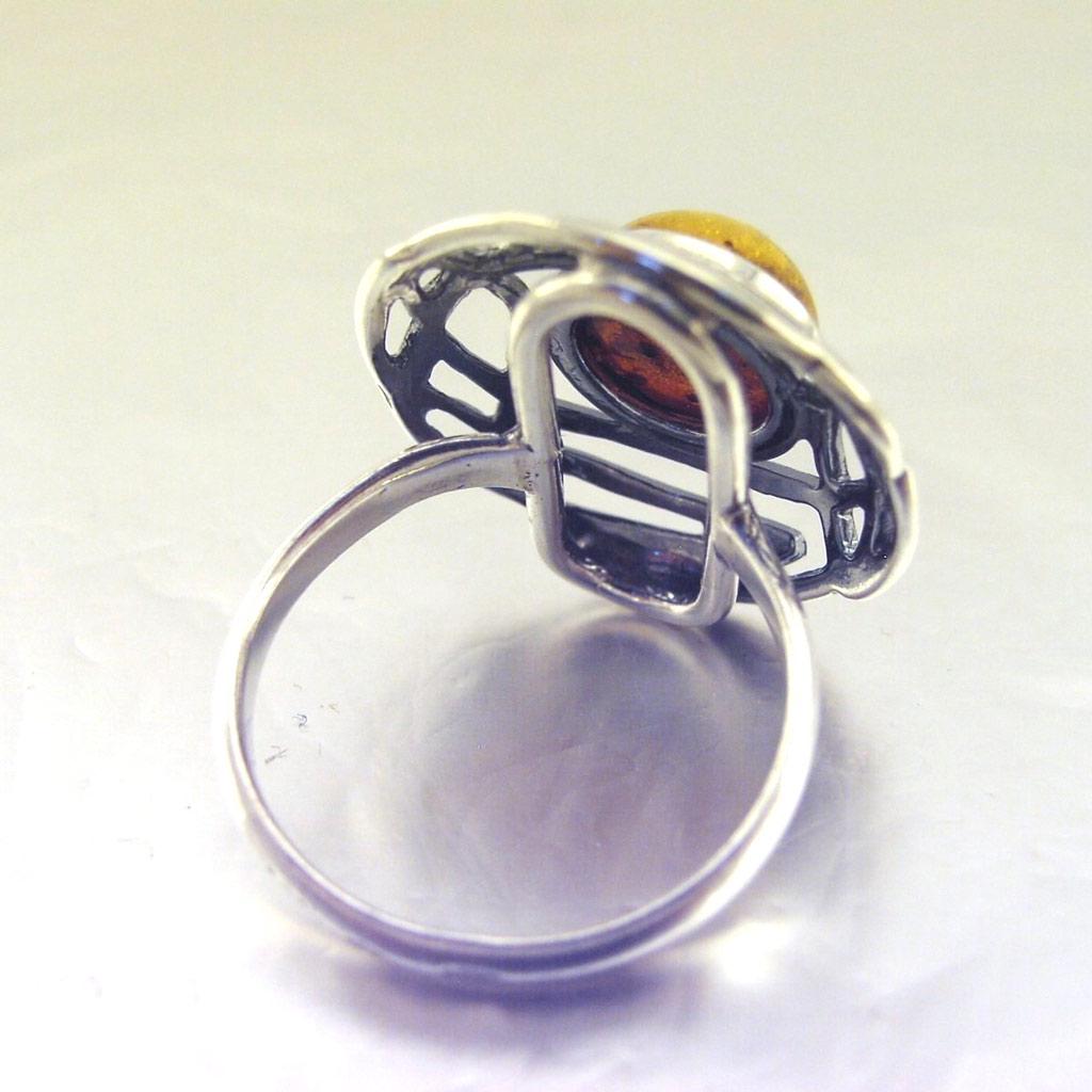 Sølvring 'Inspiration' Amber