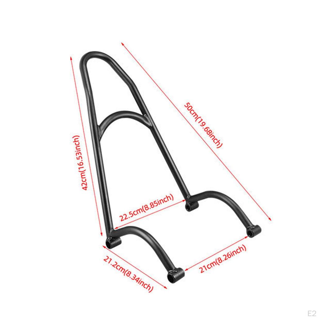 Motorcycle Support Bracket Multiuse Comfortable Pad Modified Luggage Rack Rear Backrest