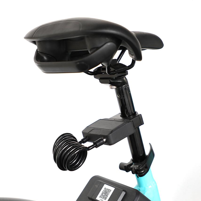 Professional Smart BLE Enabled Bike Lock Bicycle Digit Combination Chain Lock Cable Lock чёрный