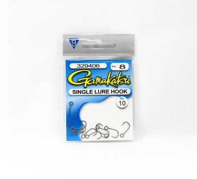Gamakatsu Single Lure Hook Size 8 , 10 Per Pack (5590)