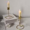 Retro Metal Gold Taper Candle Holder Elegant Metal Candlestick for Weddings Event Table Centerpieces Candle Stand Gift