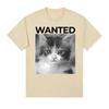 Wanted Cat Cute Funny Kawaii Kitten Graphic Tee Shirt Unisex Women Clothing Fashion Vintage Hot Sale T Shirts Cotton Casual Tshirt