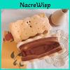 Trousse à Crayons Peluche Biscuit Sandwich Grande Capacité Pour Étudiants et Bureau