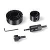 For Soft Wood PVC Board Plasterboard 5/8/13pcs Hole Saw Kit Drill Bit 19-127mm Hole Cutter Set