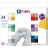 Pâte à modeler - FIMO EFFECT - Kit de 24 - Multicolore - Pour adultes et enfants - Créations artistiques
