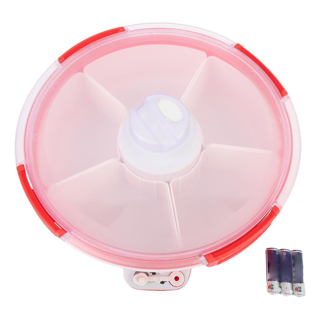 Electric Vacuum Divided Snack Serving Tray Snackle Container Platter for Vacuum Storage with 5 Removable Dishes Lid
