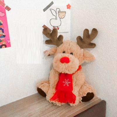 Christmas Little Deer Plush Toy, Cute Cartoon Elk Doll Figurine