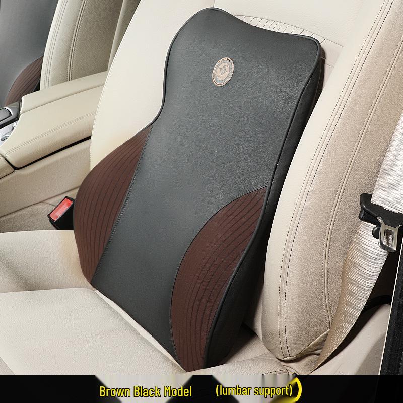 Car Lumbar Support: Memory Foam Backrest & Neck Pillow for Long-Lasting Comfort