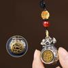 Brass 12 Zodiac Keyring Loong Dragon Keychain Chicken Lucky Bag Pendant  Bag Hanging