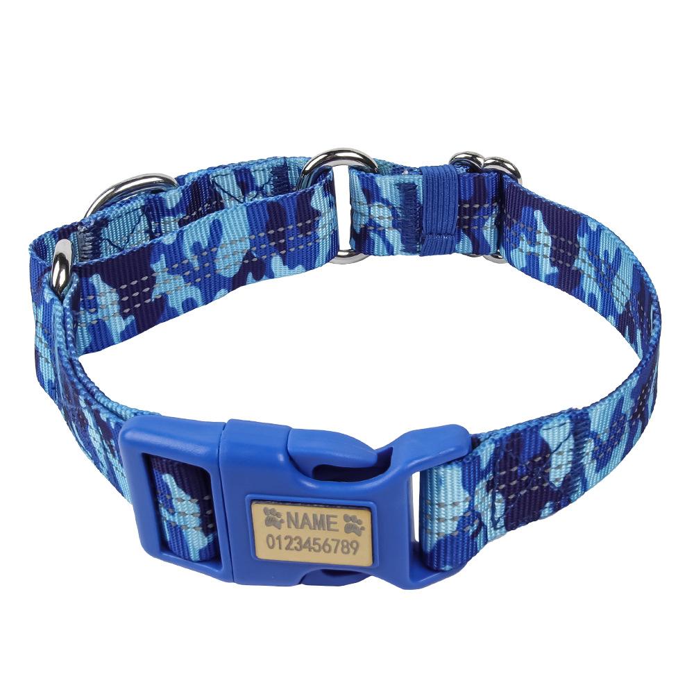 Dog Collar Reflective Anti-lost Pet Anti-explosion Collar Adjustable Medium and Large Dog Collar