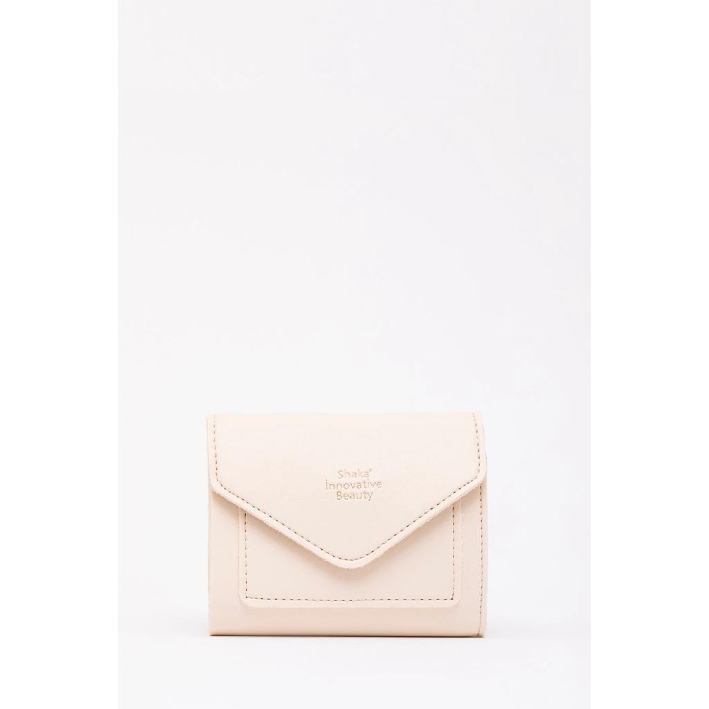 Mint Green Shk67 Artificial Leather Wallet With Coin And Paper Money Compartment Snap Fastener Card Holder Envelope Model Pocket