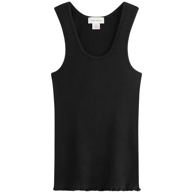 Calvin Klein Women's Embroidered Cotton Tank Top T-Shirt 40WL286