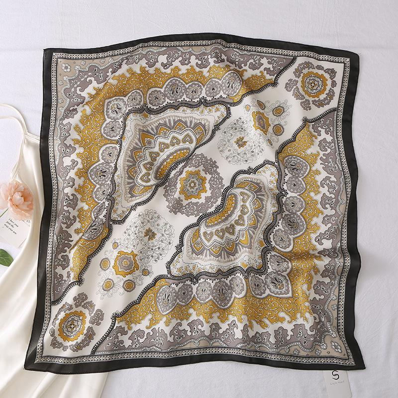 2024 New 70 CM Silk Shirt Decoration Small Square Scarf Fashionable And Versatile Commuting Scarf Neck Protection Scarf