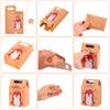6/12pcs Merry Christmas Gift Box Kraft Paper Candy Cookies Packing Bags Santa Snowman Xmas gift Pack Box Home Decor New Year